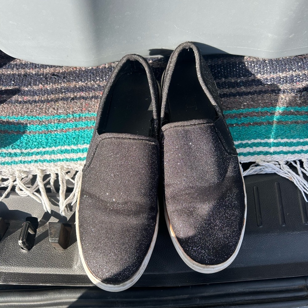 Black slip on shoes